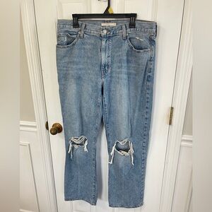 Classic Blue Distressed Women Jeans